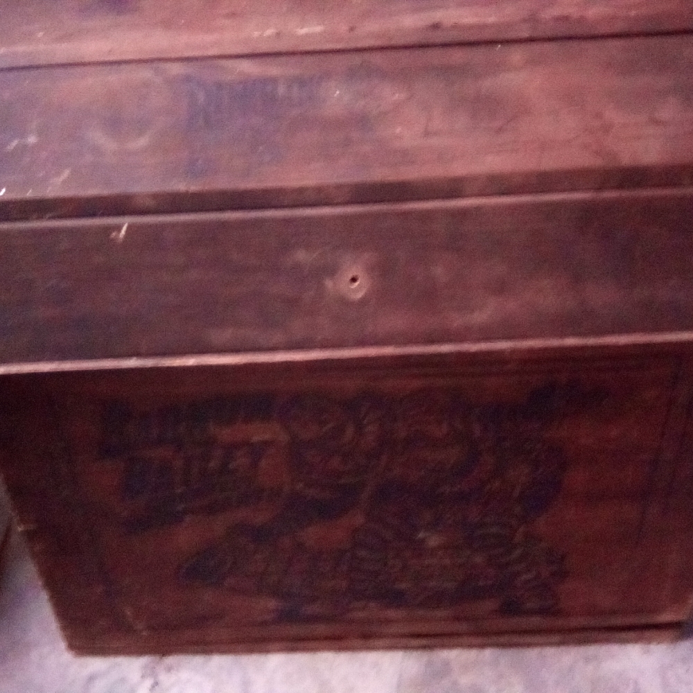 Vintage 1980s Barnum Bailey Ringling Bros Circus Box Chest Wood